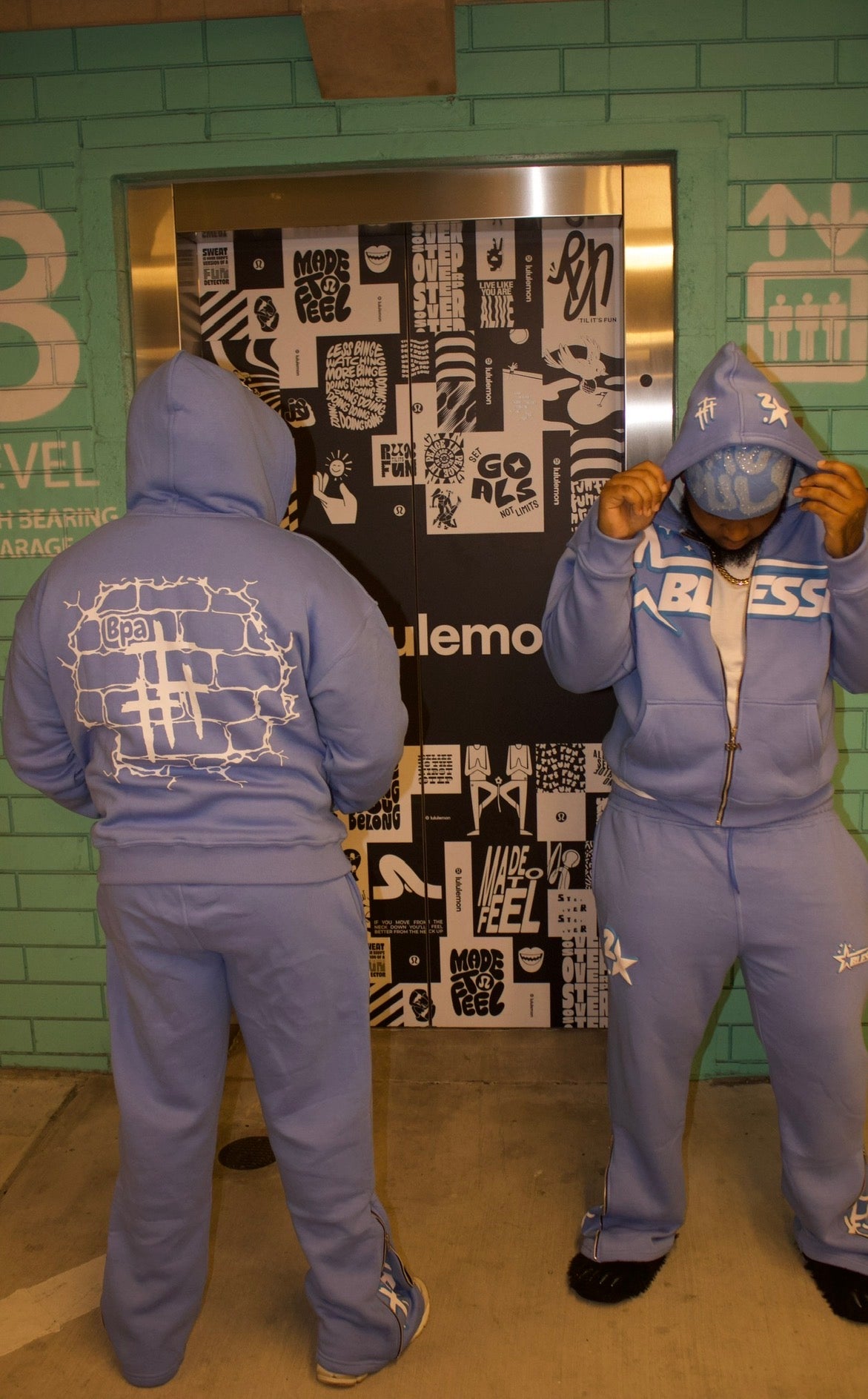 King of Kings Light Blue Zip UPs Hoodie