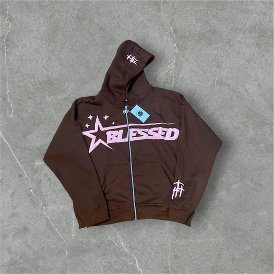 King Of Kings Zip UPS (Brown and Light Pink)