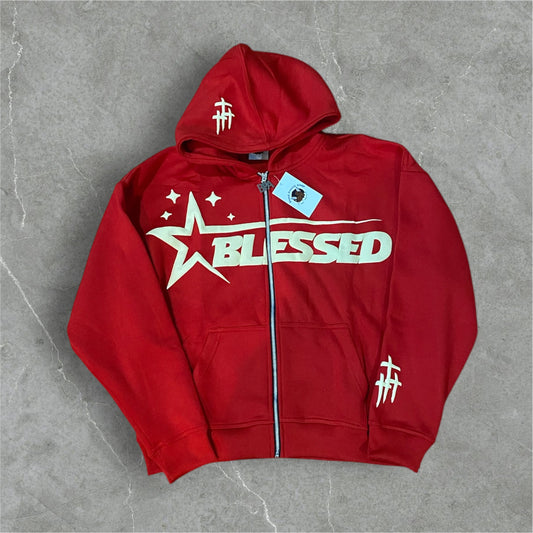 King Of Kings Zip Ups (Red and Cream)