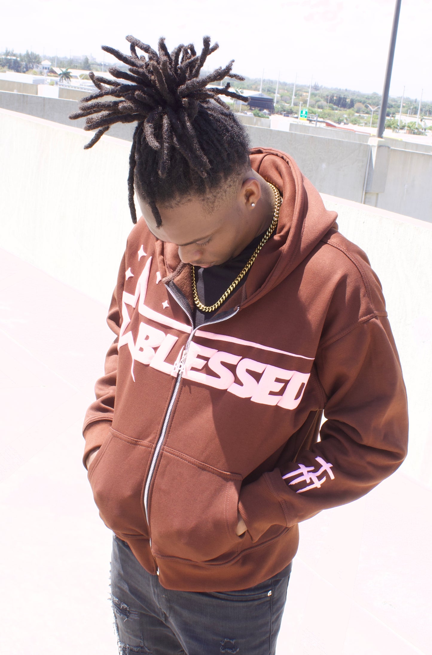 King Of Kings Zip UPS (Brown and Light Pink)